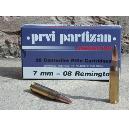 Cartouches Partizan Cal. 7-08 Remington 120-Grs HP