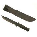 Ka-Bar Noir K3SX denté, étui cuir