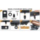 Bipied Universel Acier Caoutchouté QD Semelle Caoutchouc 6.0"-8.5" / 152-216mm